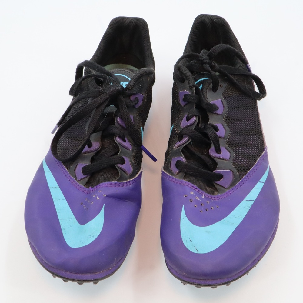 Nike Zoom Rival S 7 Track Spikes Womens 9 Purple Turquoise‎ 615998-540 Racing